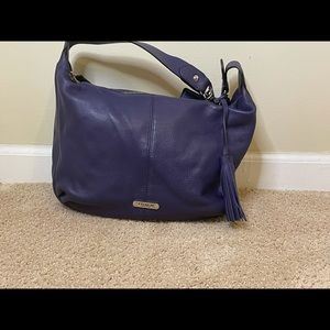 Pebbled Leather Coach Shoulder Bag
